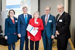 Karin Knufmann-Happe, Staatssekretr Lutz Stroppe, Helga Khn-Mengel MdB, Prof. Dr. Michael Roden, Dr. Gauden Galea 